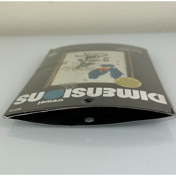 Vintage Dimensions Crewel 1980 Flyin' Friends Linda Powell 5x7 Mouse Bird Animal - Picture 8 of 12